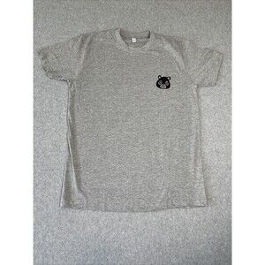 OWNYC Teddy Bear‎ Rhinestone Shirt Men’s Size Medium Streetwear NYC Grey